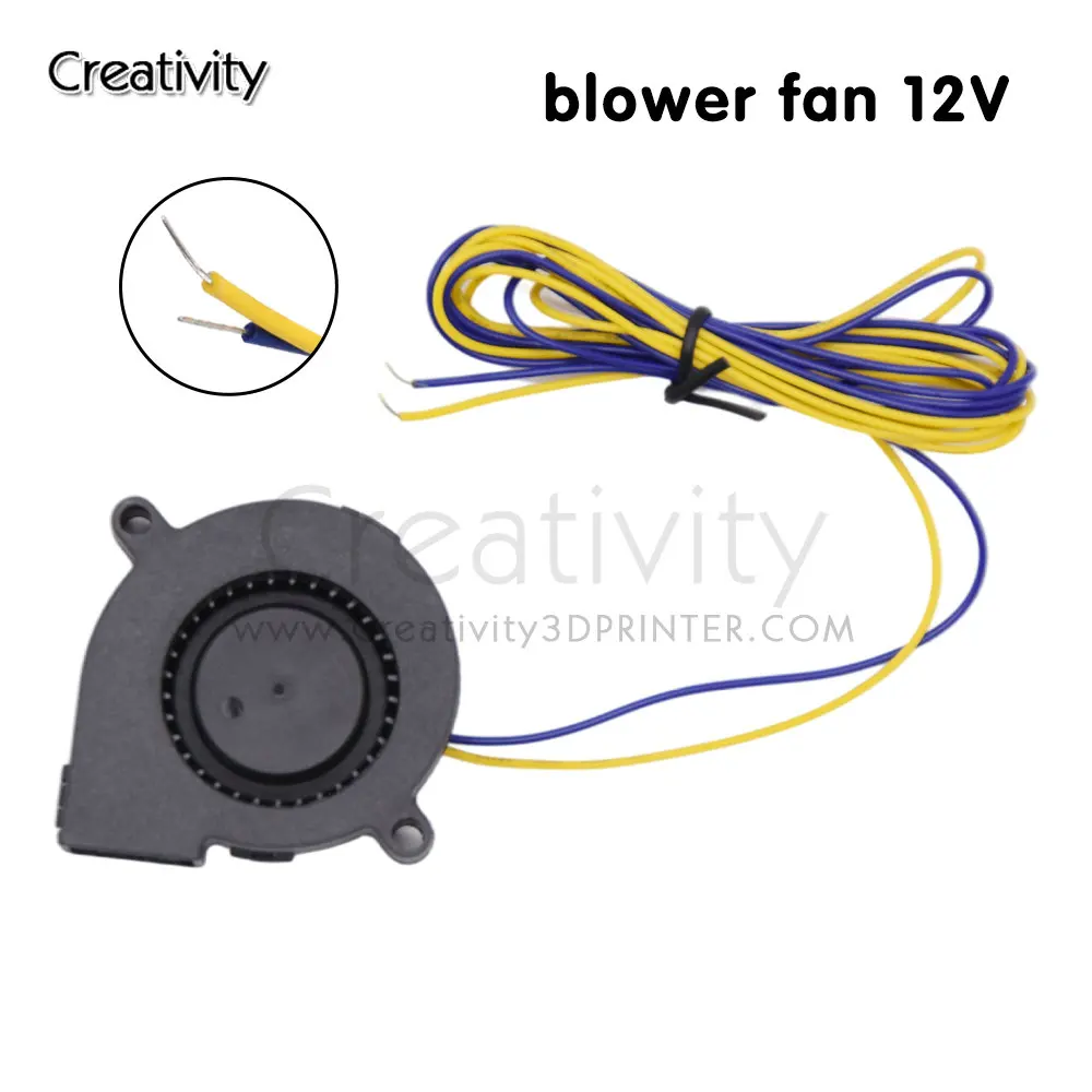 5015 12/24V Cooling Turbo Fan Brushless 3D Printer Parts 2Pin For Extruder DC Cooler Blower 50x50x15mm Part Black Plastic Fans