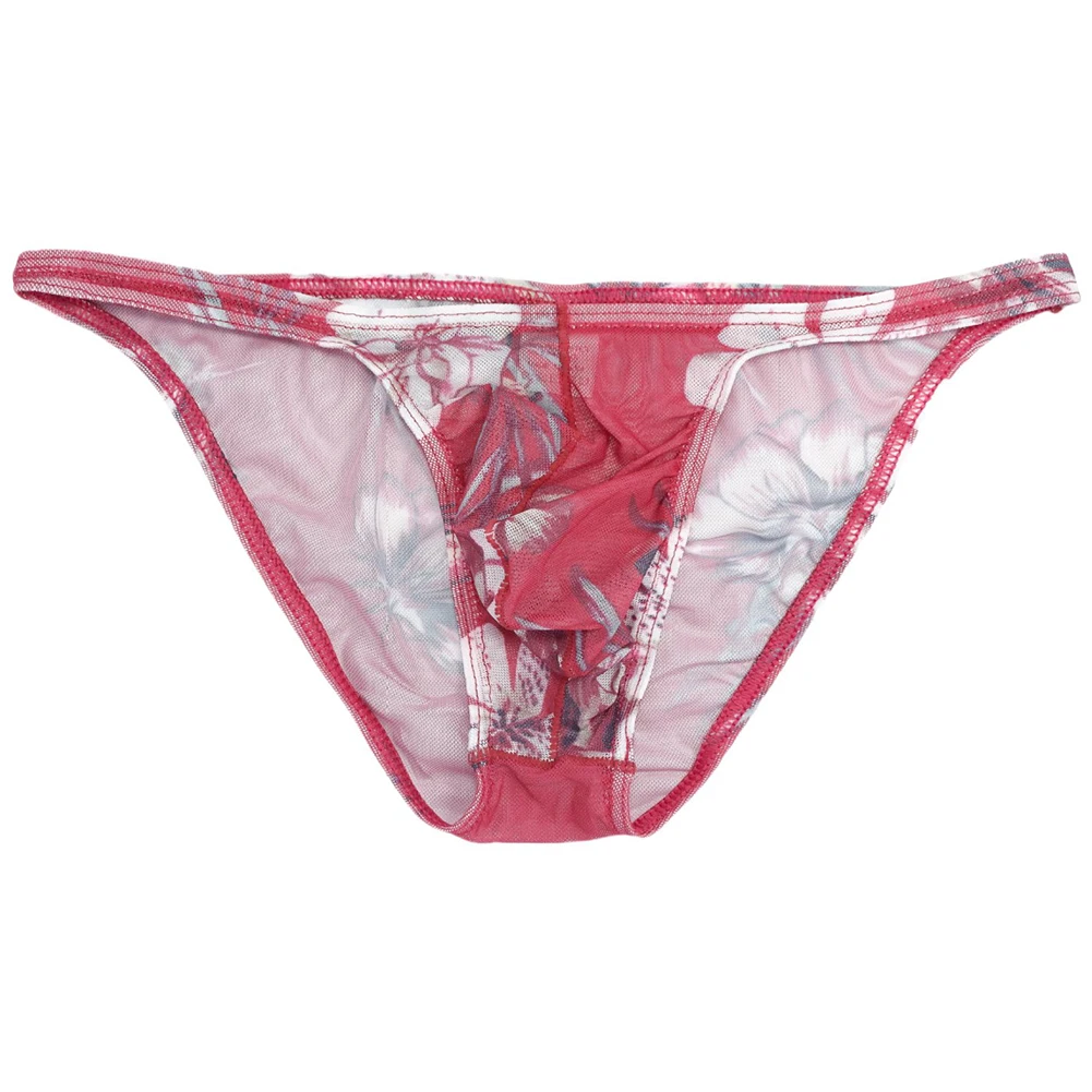 ملابس داخلية يومية للرجال ملابس داخلية قابلة للتنفس منخفضة الارتفاع سراويل داخلية مثيرة مطبوعة شبكية للرجال بحالة جديدة تمامًا #4