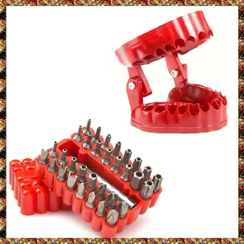 

Держатель-органайзер для отверток BTCL с магнитным основанием, держатель сверл с 32 битами и 1 удлинителем