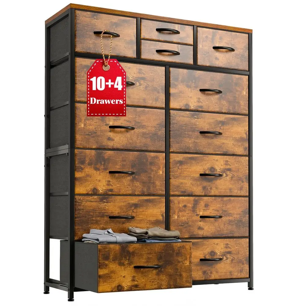Dresser for Bedroom with 104 Storage Drawers, Chest of Drawers, Sturdy Metal Frame amp Wood Top, Hallway, Closets, Living Room,