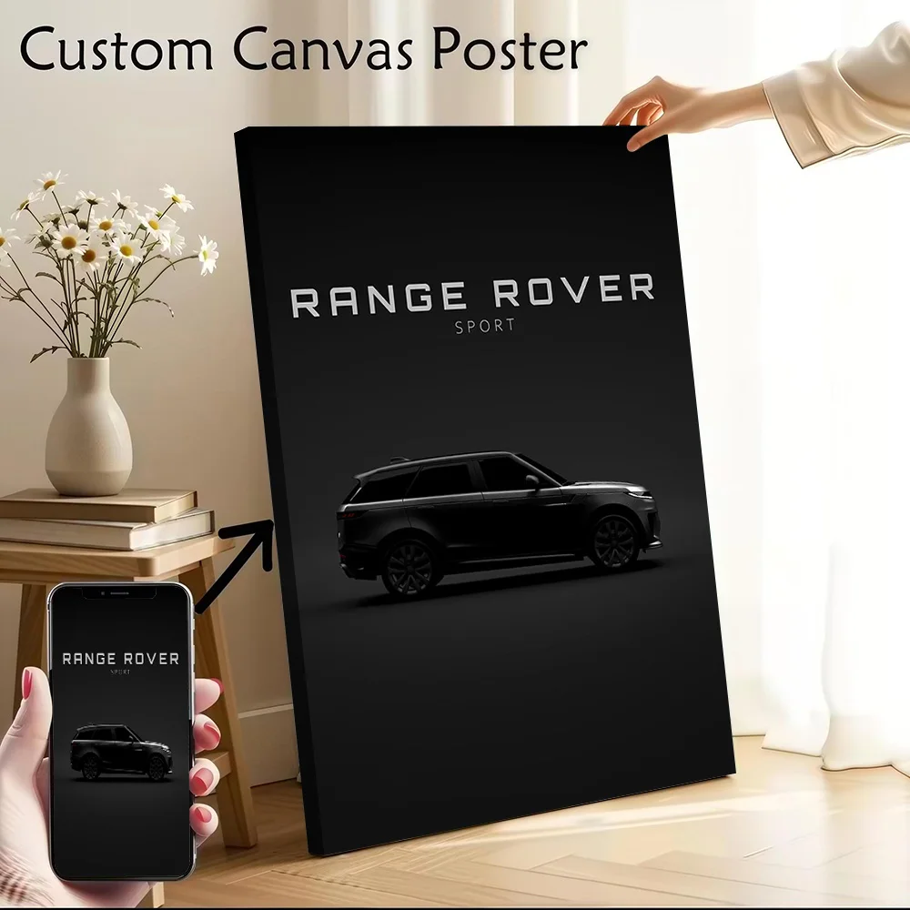 Range Rover Sport Canvas Poster Customizable Pictures Wall Art Canvas Painting for Gaming Room Decoration Aesthetic Wand Deko