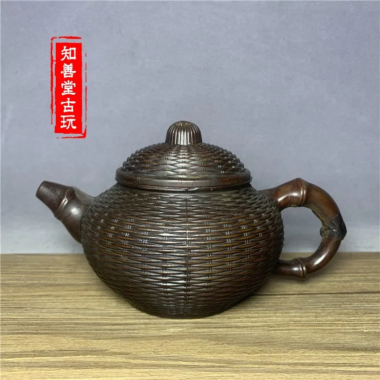 

Ancient Old Bronze Pot Antique Tea Pot Brass Pure Copper Tea Set Kung Fu Tea Pot Dragon Turtle Pot Dragon Phoenix Pot Beauty Pot