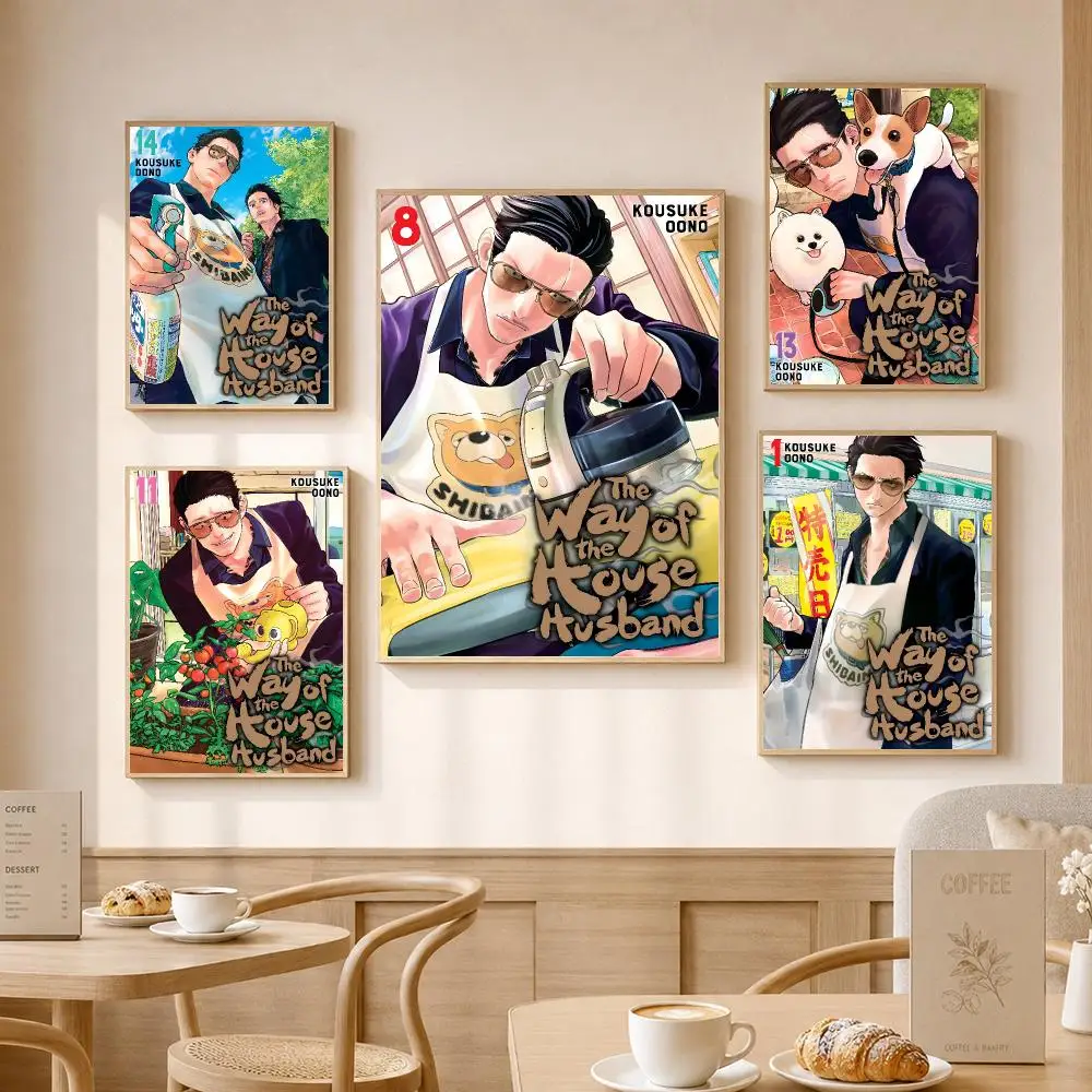 Anime The W-Way Of The Househusband Poster High-Definition With Textured Finish Modern Style For Hallway Wall Art Decor