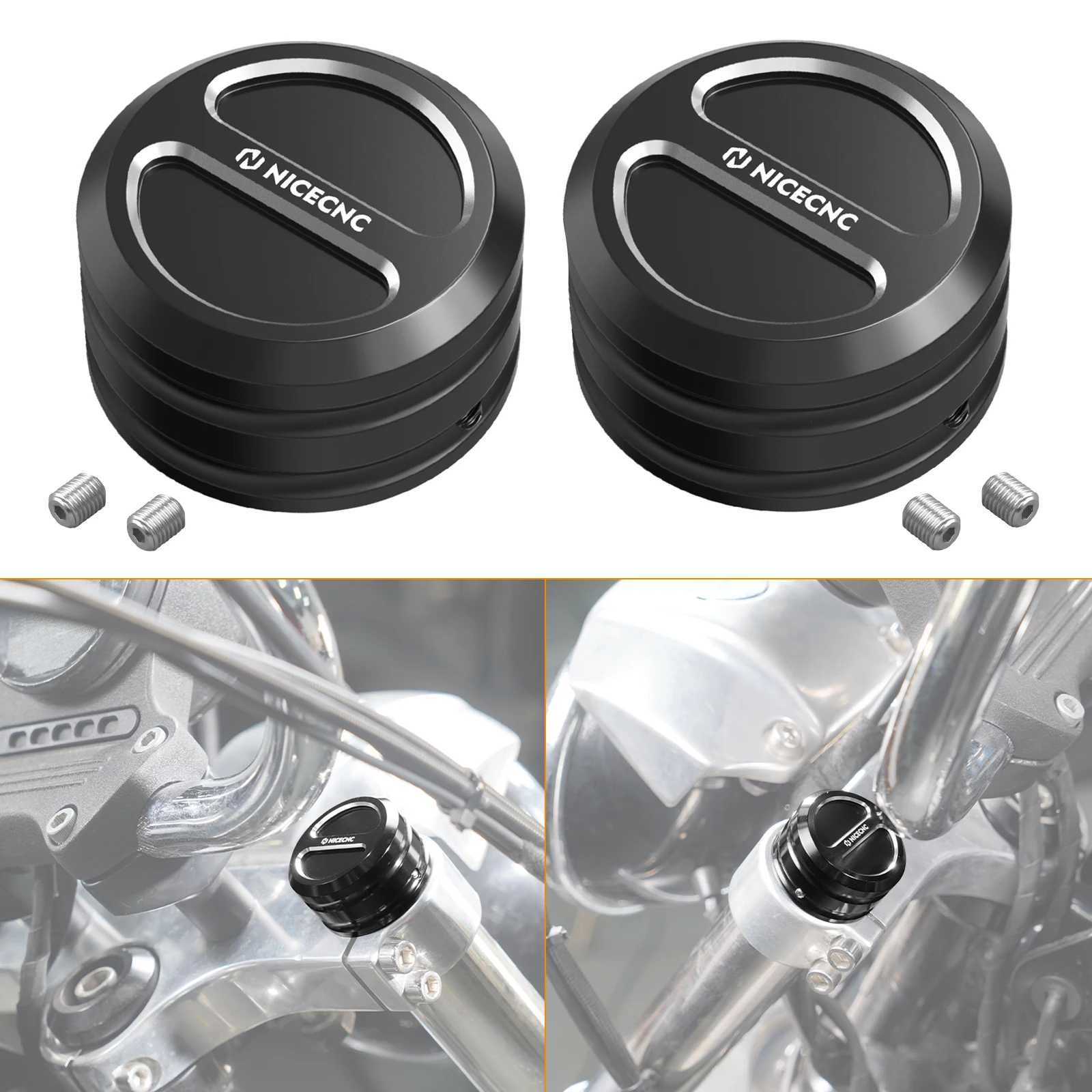 

Motorcycle Fork Top Tube Covers for Harley Iron 883 XL883N 883 SuperLow XL883L 14-20 Iron 1200 18-21