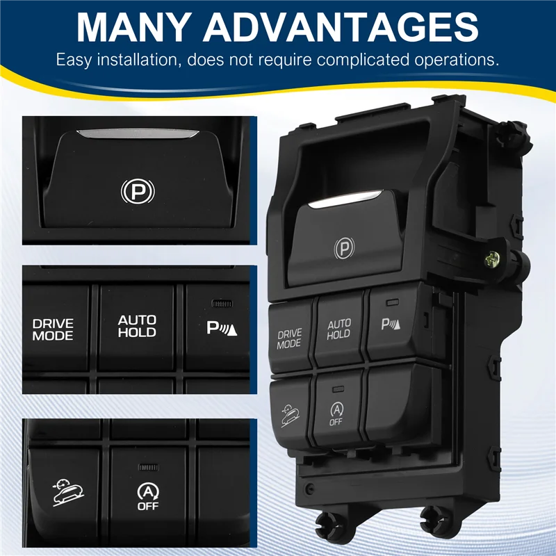 

93300-D30104X 93300D30104X Car Electronic Handbrake Switch Console Floor Switch Complete For Hyundai Tucson-A54R