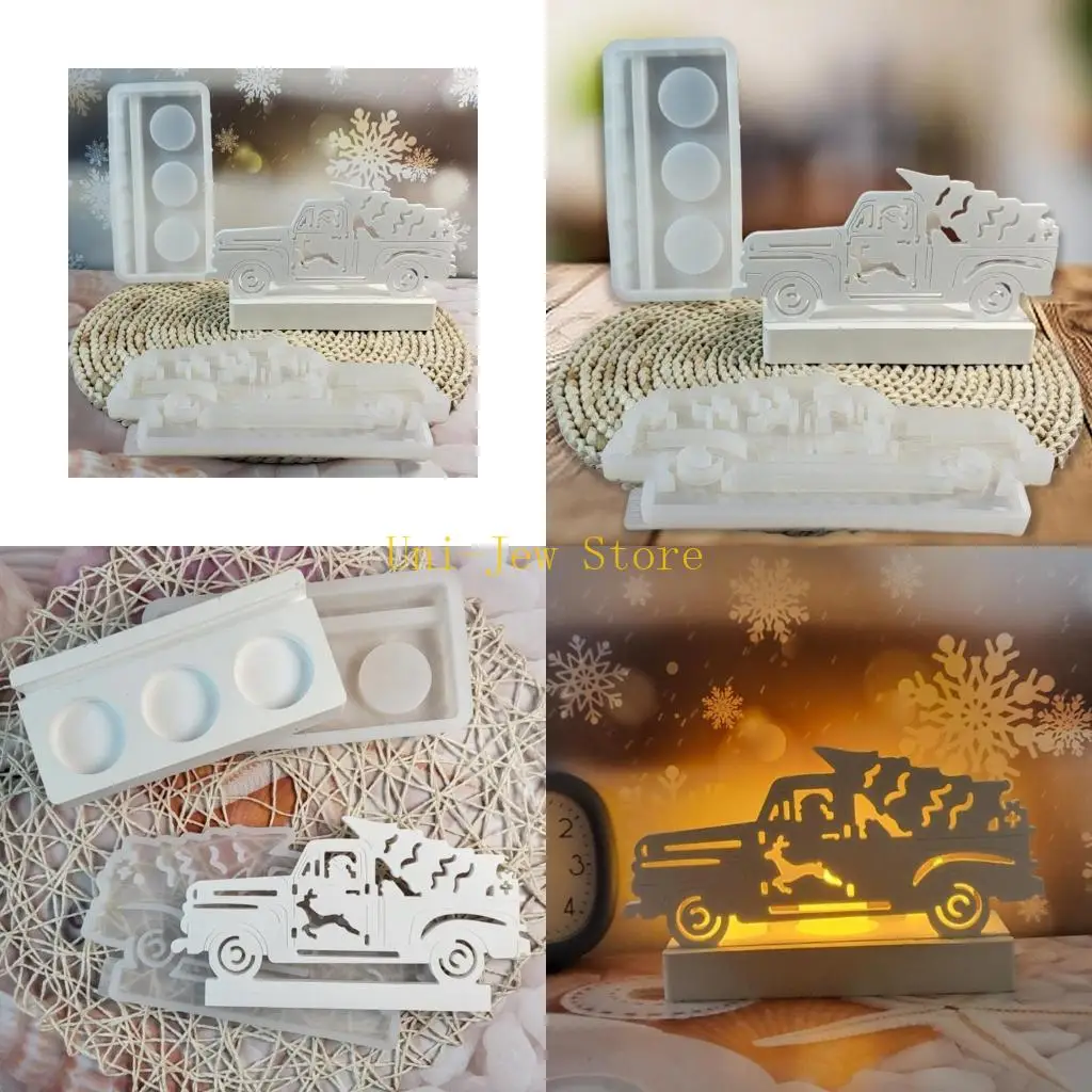 

40 ГБ универсальная форма для рождественских украшений, креативные силиконовые формы Санта-Клауса для изготовления украшений и