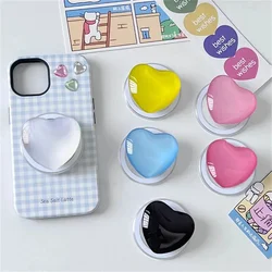 Korean Cute 3D Love Heart PopSockets for Magsafe Grip for Iphone 16 Promax Plus 15 14 13 Grip Tok Magnetic Stand Holder Bracket