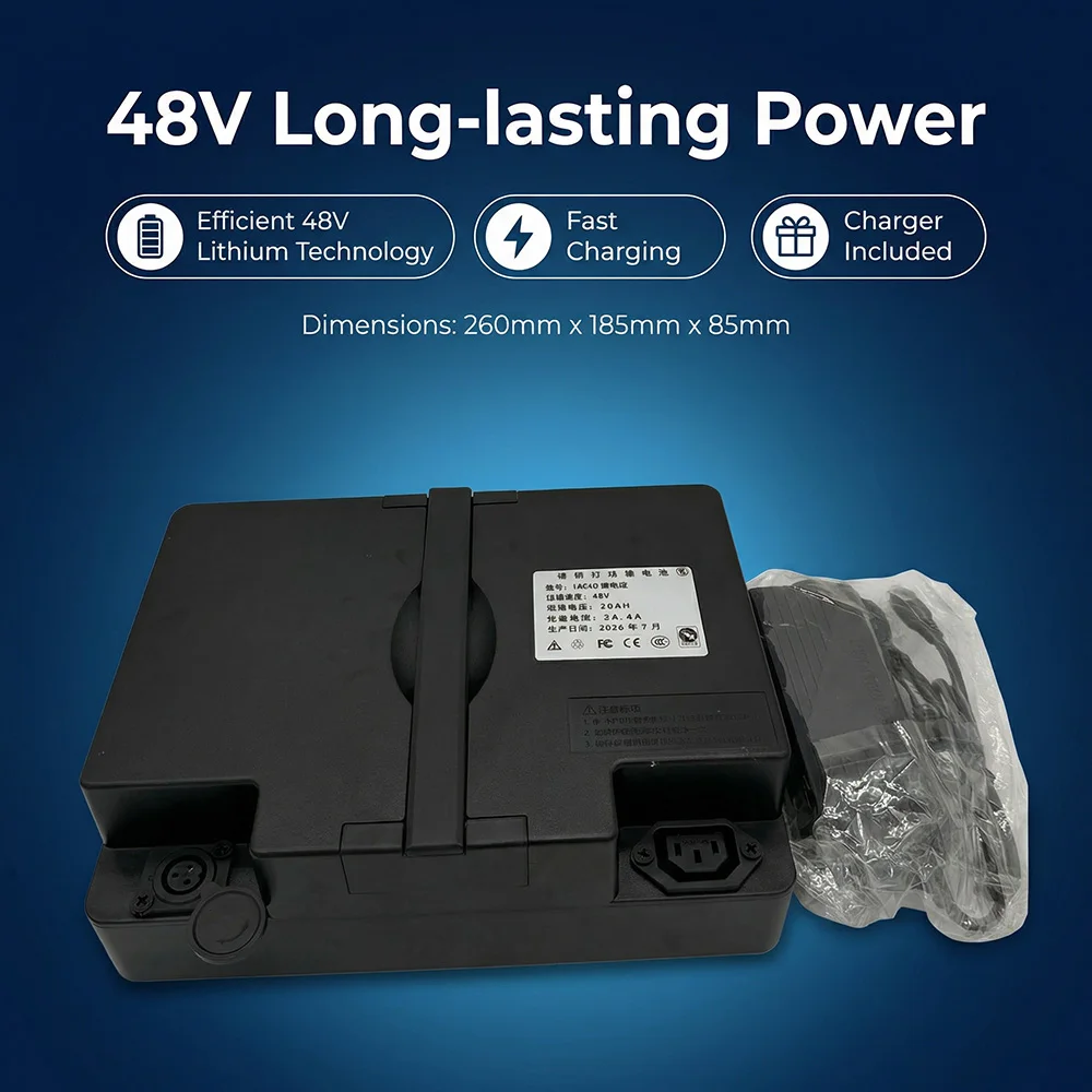 48V Emma lithium battery suitable for motor power 250w-800w capacity 12Ah-30Ah T901 foot pedal type universal