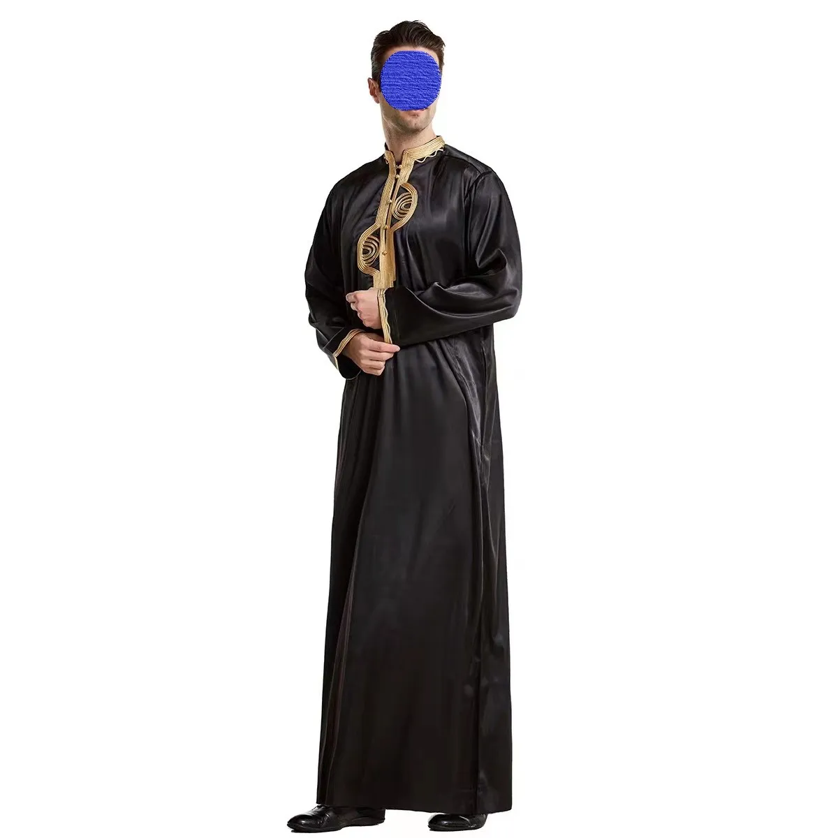 

Dubai, Saudi Arabia, men's embroidered robes, Muslim men's clothing, Arab Middle East clothing, spring and autumn new