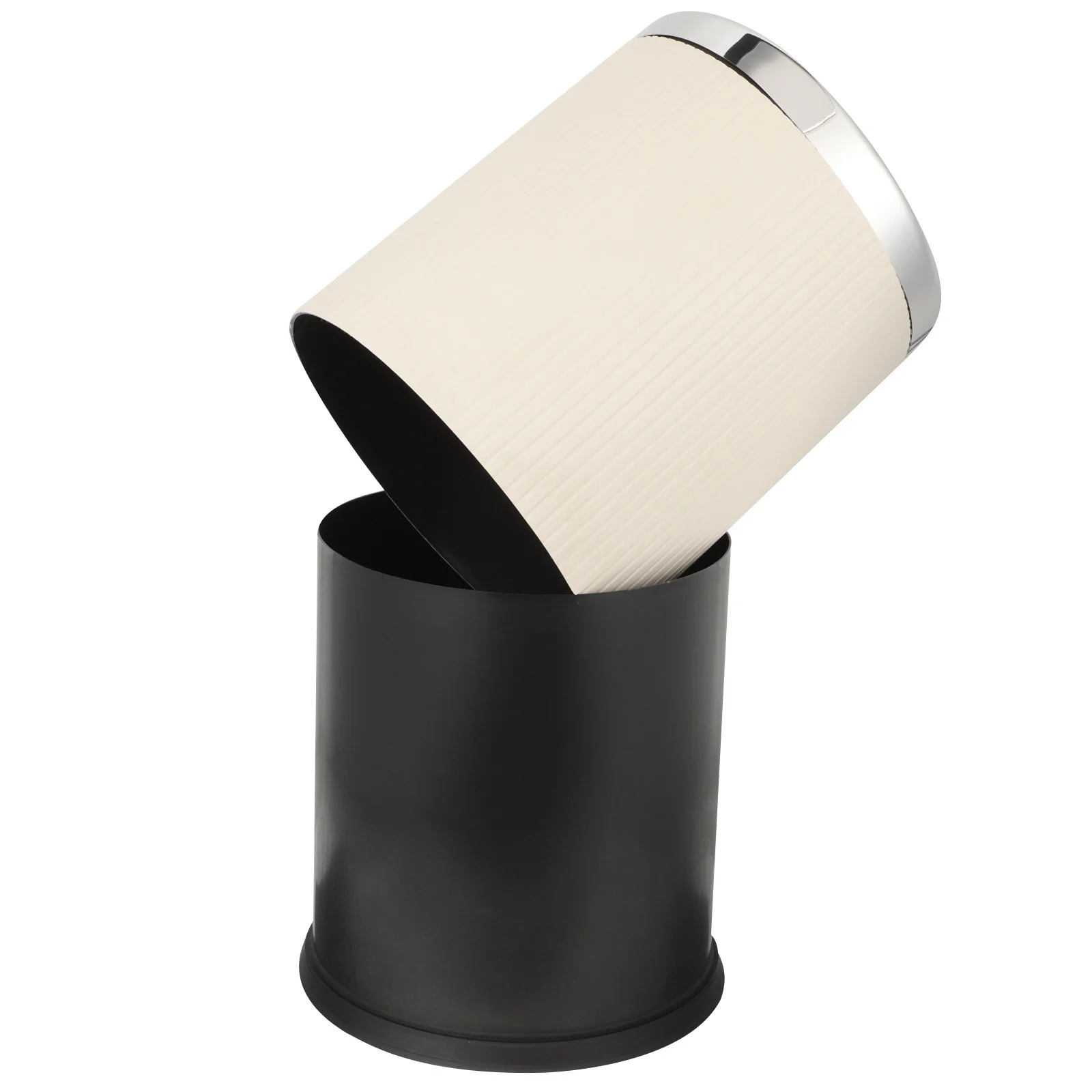 

Retro Trash Can Small Bathroom Trash Bin For Kitchen Office Bedroom Thickened Non-Slip Base Multi-Function Household Garbage