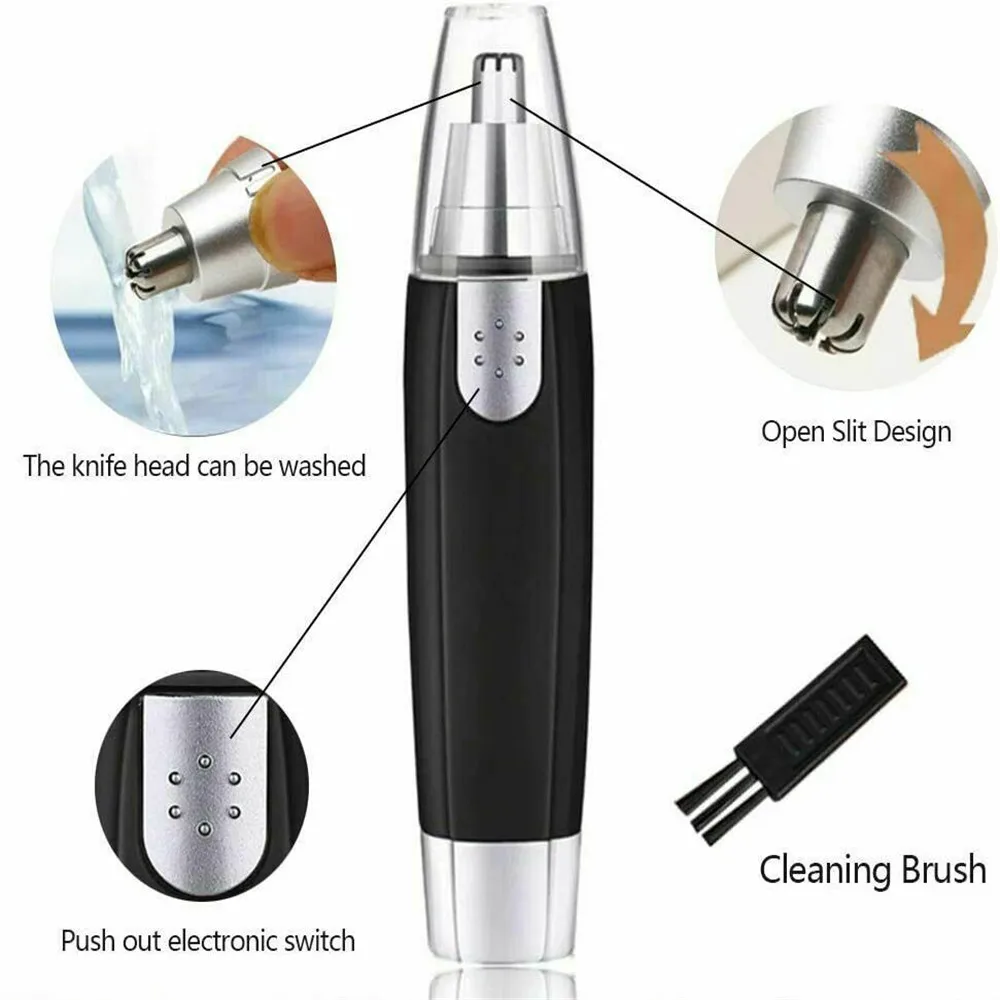 Nariz elétrico aparador de pêlos implementar shaver clipper homens mulheres orelha pescoço sobrancelha trimer barbeador homem limpo navalha