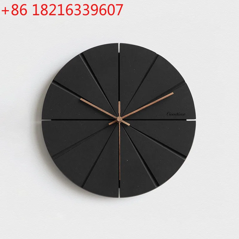 TAO Italian Square Wall Clocks Unique Digital Small Apartment Simplicity Wall Clocks Decoration Black Reloj Pared Home Furniture