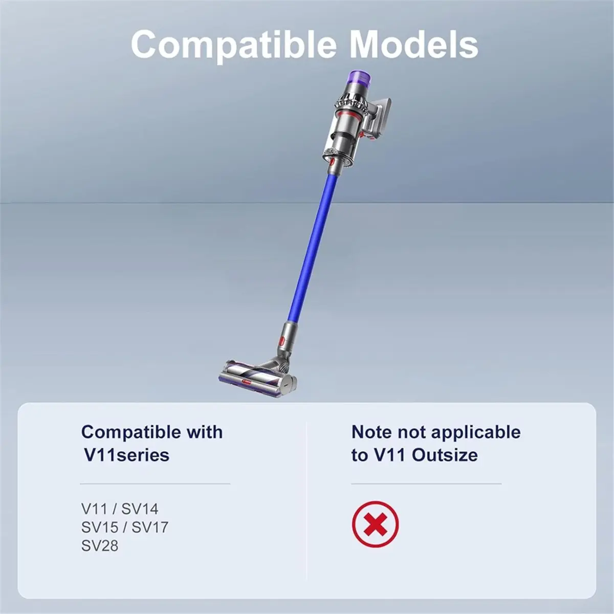 (ABUB) Сменная насадка-щетка для пола для беспроводных пылесосов Dyson V11 SV14 SV17 SV28, насадка для уборки твердых полов