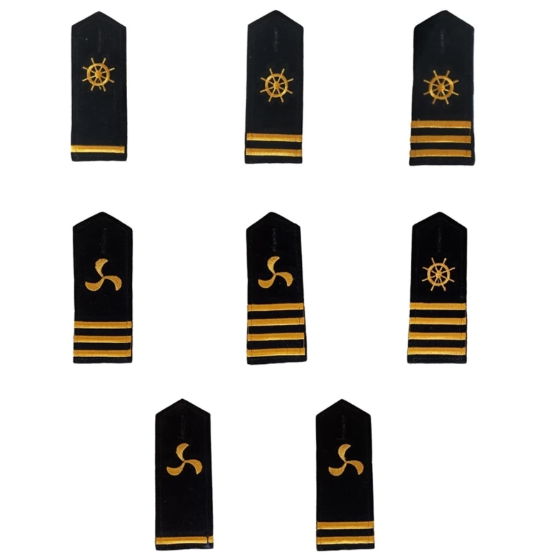 Uniform Epaulet Captain Stage Shows Marine Costume Shoulder Epaulets DropShipping