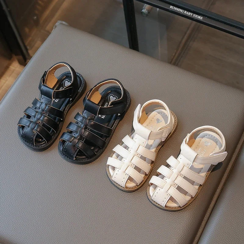 

Woven Upper Brand Designer Sandals for Girls Braided T-tide Sandals Kids Girl Low Heel Holiday Platform Beach Shoes Child I03313