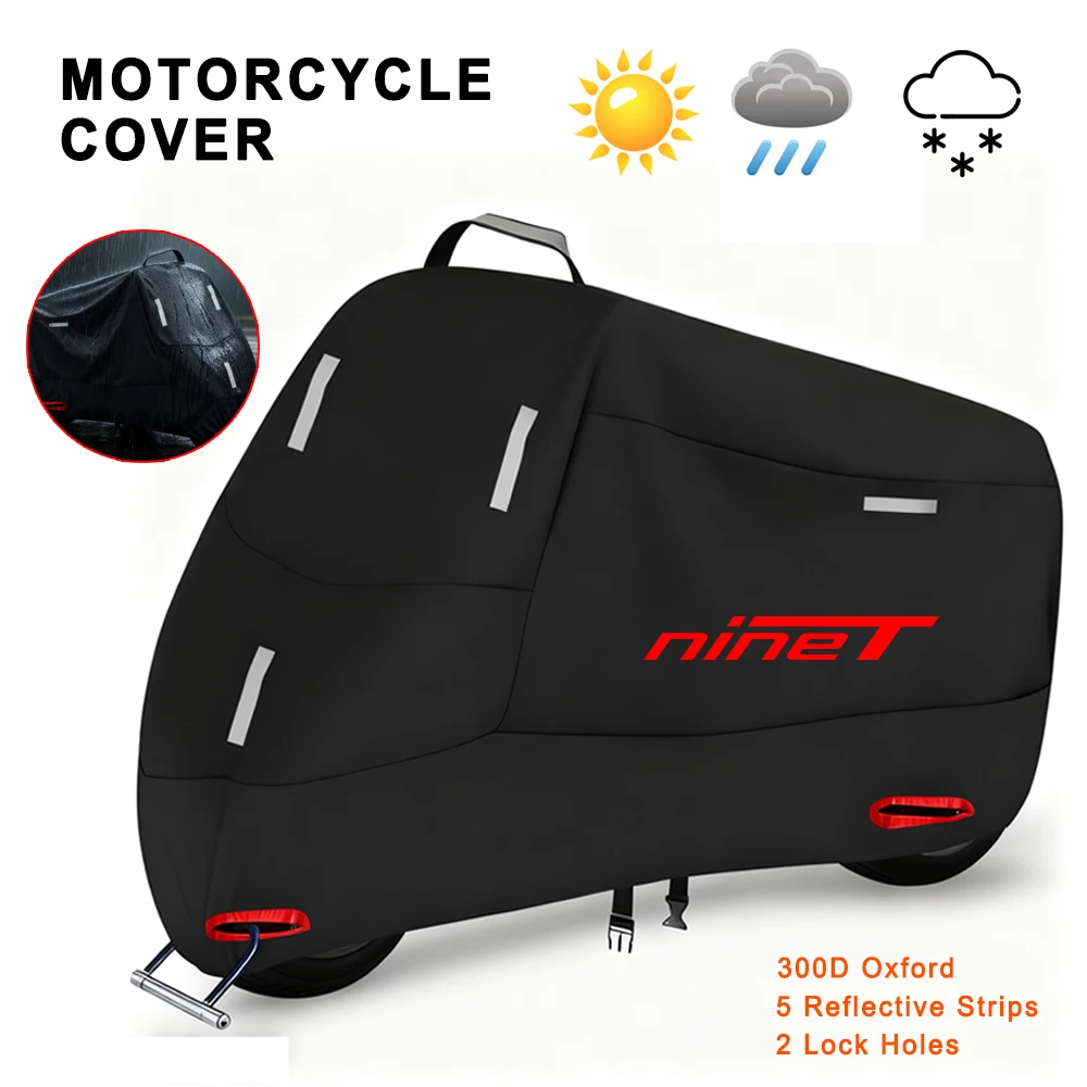 Motorcycle Cover 300D Oxford Waterproof Outdoor Indoor Protective Snow Dust UV Protection for R nineT Rnine T Pure /5 R nine T