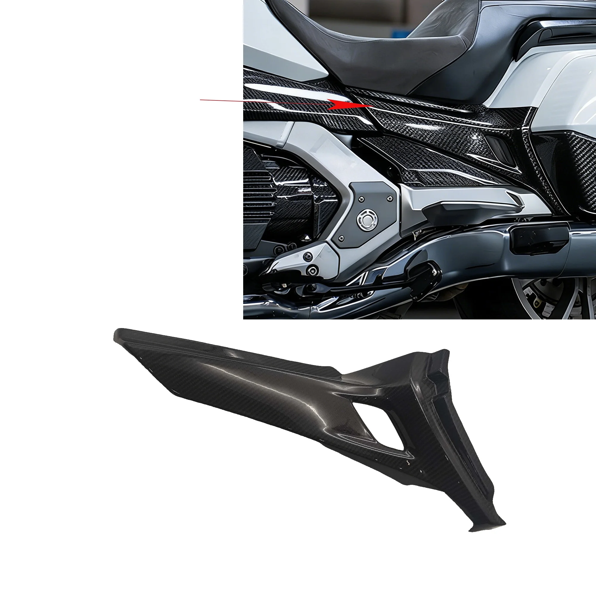 for Honda  DOLD WING GL1800 new model Carbon Fiber frame with decorative cover plates on both sides for 2018-2024 years