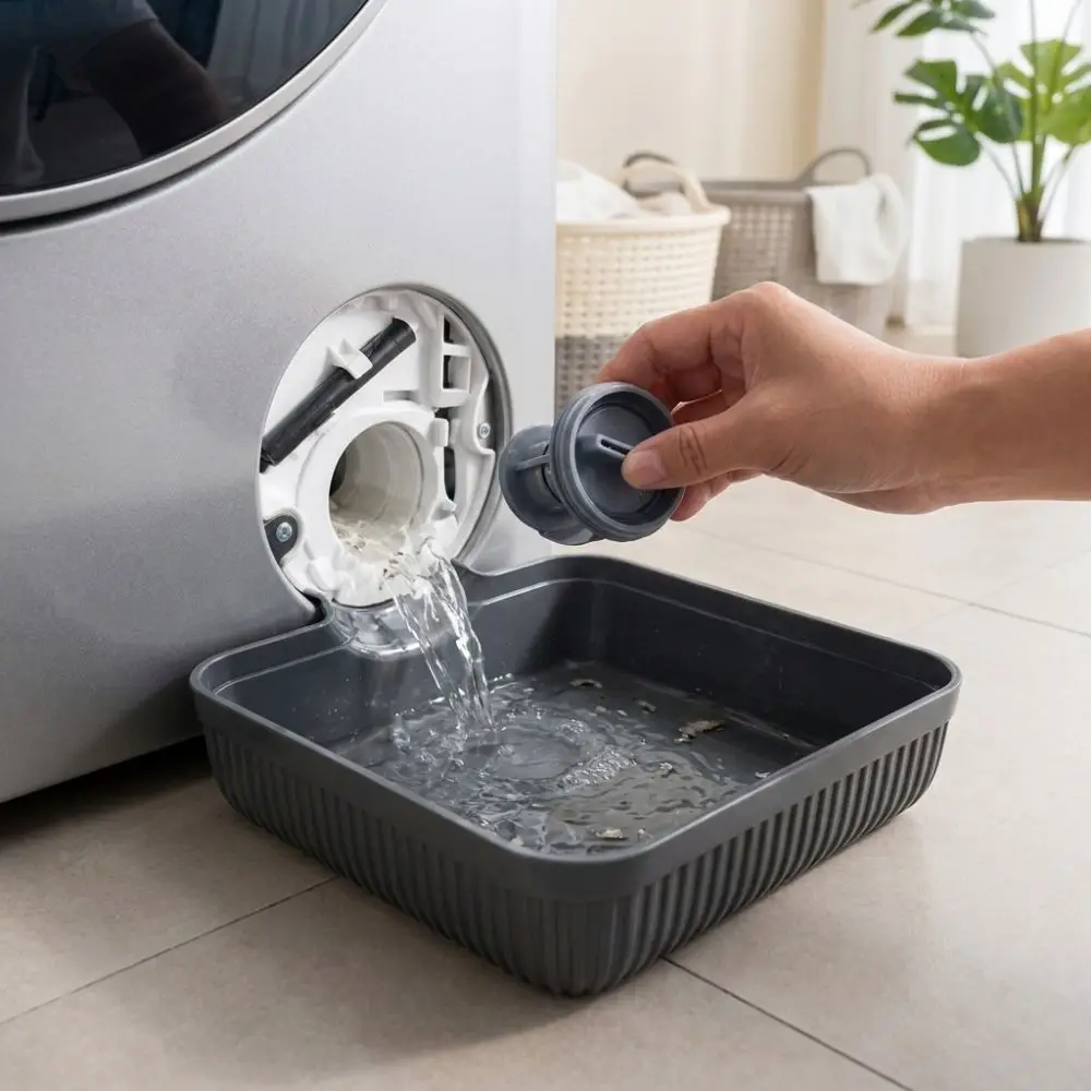 Front-mounted Washing Machine Drain Tray Heavy Duty Anti-Overflow Washer Water Catch Pan Leak-Proof Universal