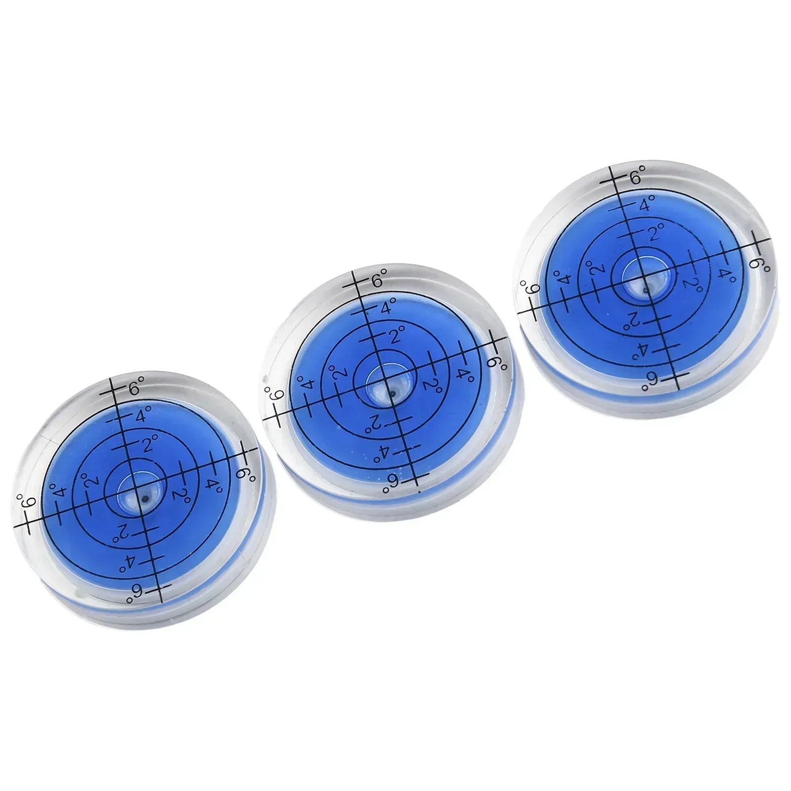 3pcs Precision Bubble Level Degree Mark Round Circular Horizontal Ruler Bubble Level Measuring Tools