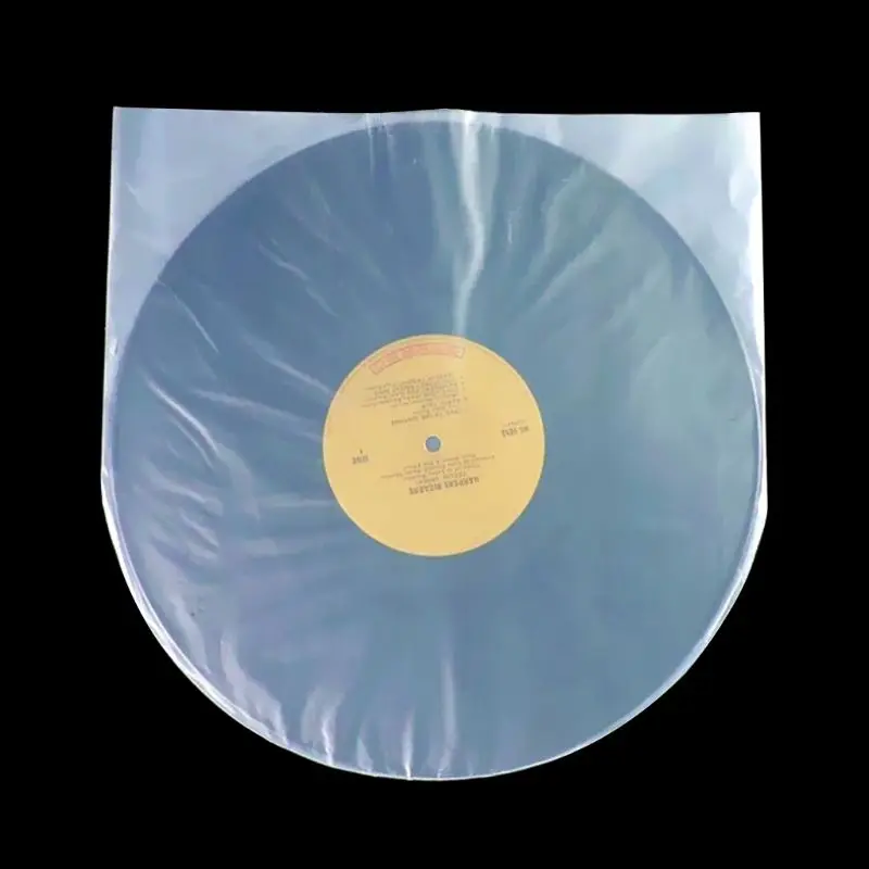 50 Fundas de Plástico para Discos de Vinilo de 12/10 Pulgadas, Protector de Discos de Vinilo, Fundas Antiestáticas para Discos, Bolsa de Embalaje para Discos de Vinilo y CD
