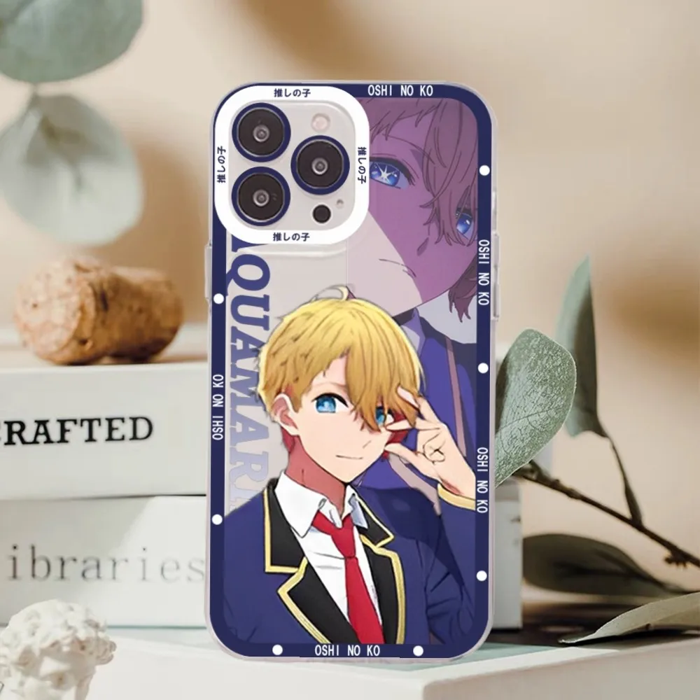 Oshi No Ko Anime Ai Hoshino Girl Phone Case For iPhone 11 12 13 14 Mini Pro Max XR X XS TPU Clear Case