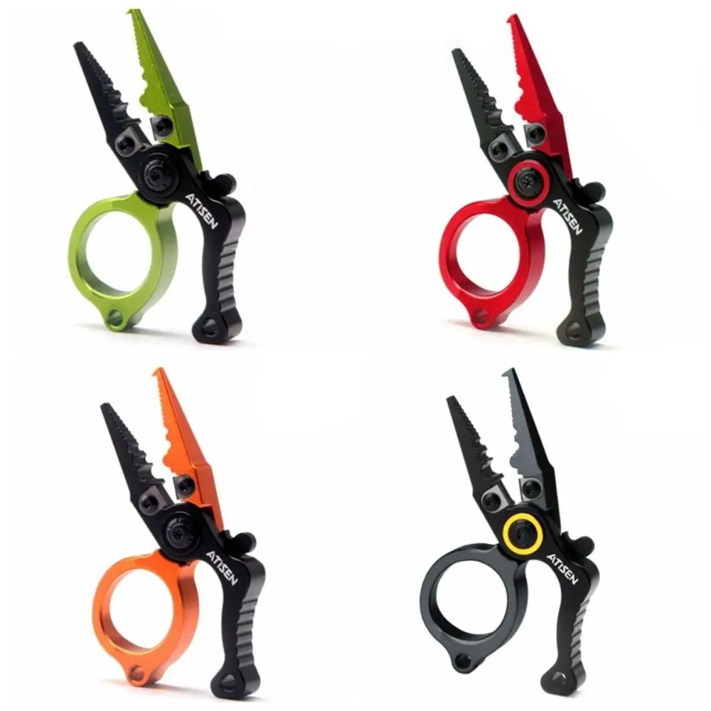 

Hook Remover Fishing Pliers Aluminum Alloy Line Cutter Mini Lure Pliers Multitool Tie Fishook Ring Openers Pliers Fishing Tools