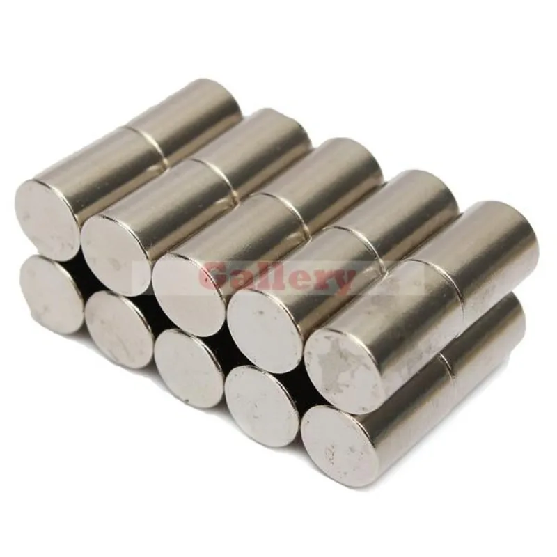 40pcs N50 Super Strong Round Cylinder Rare Earth Neodymium 10mm x 15mm fridge magnet billes magnétiques aimantées