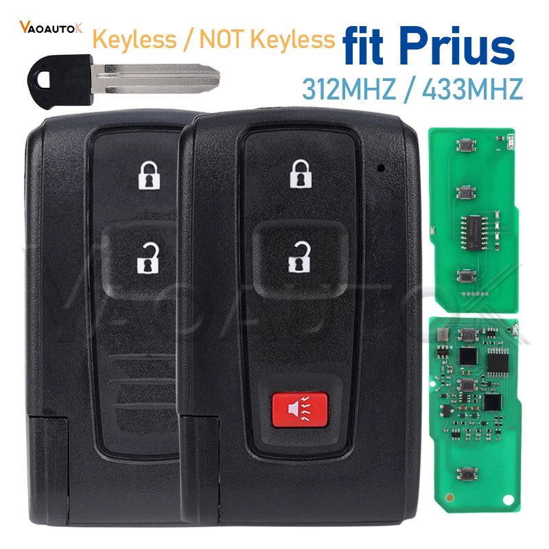 

Car Remote Key For Toyota Prius 2004 -2009 312/433MHz 4D Chip FCC ID:MOZB21TG MOZB31EG 2 3 Buttons Car Key Fob Keyless Entry