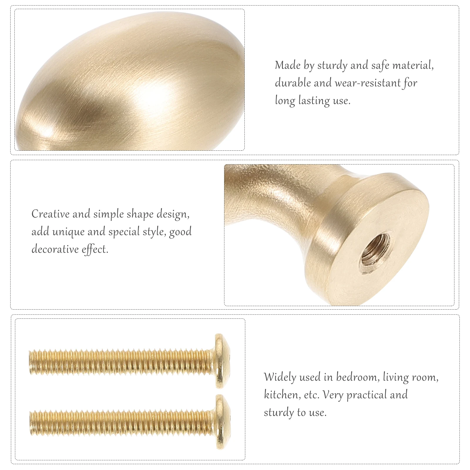 

Knob Pure Copper Cabinet Handle Mother Drawer Circle Brass Pull Dresser Handles