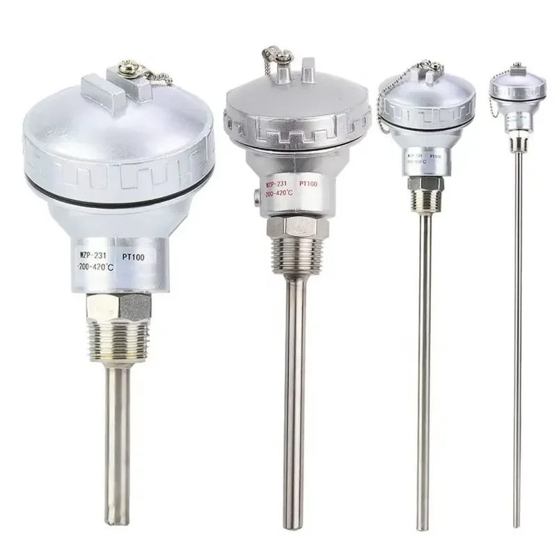 WZP231 PT100 RTD Sensor Temperature Sensor PT1000 1/2' NPT Thread Thermocouple Probe 200 ~ 420 Degree a Class Heraeu-s German