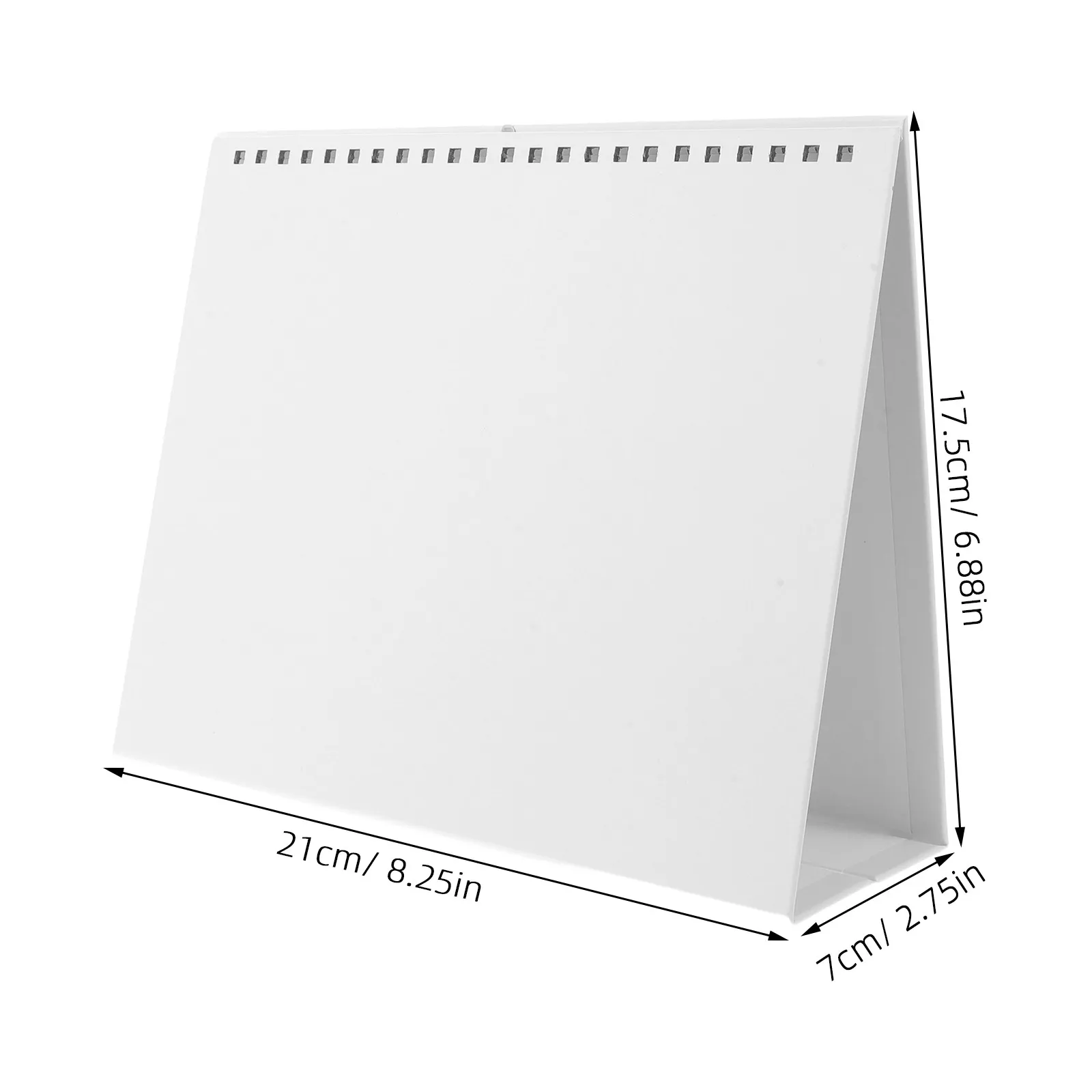 10Pcs Blank Desktop Calendar Stand 8 Inch DIY Table Calendar Base Spiral Binding Refillable Planner Rack School Office Craft