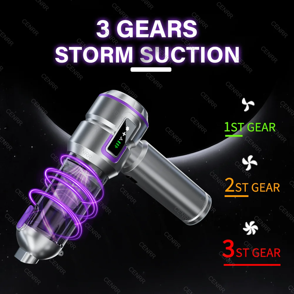 Mini Car Vacuum Cleaner 998000PA Cordless Powerful for Home Handheld Blower Car Cleaner Portable Car Vacuum Cleaner