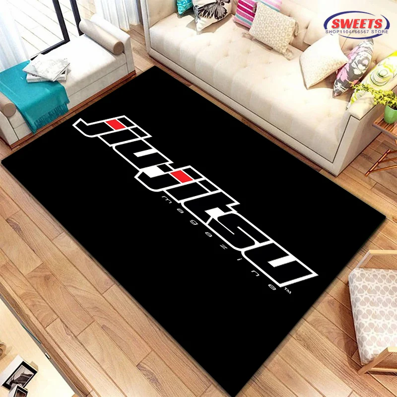 Jiu-Jitsu Warrior Japanese Bjj Gi &Black Belt Mma Carpet for Home Living Room Bedroom Sofa Doormat Floor Rug Anti-slip Decor Mat