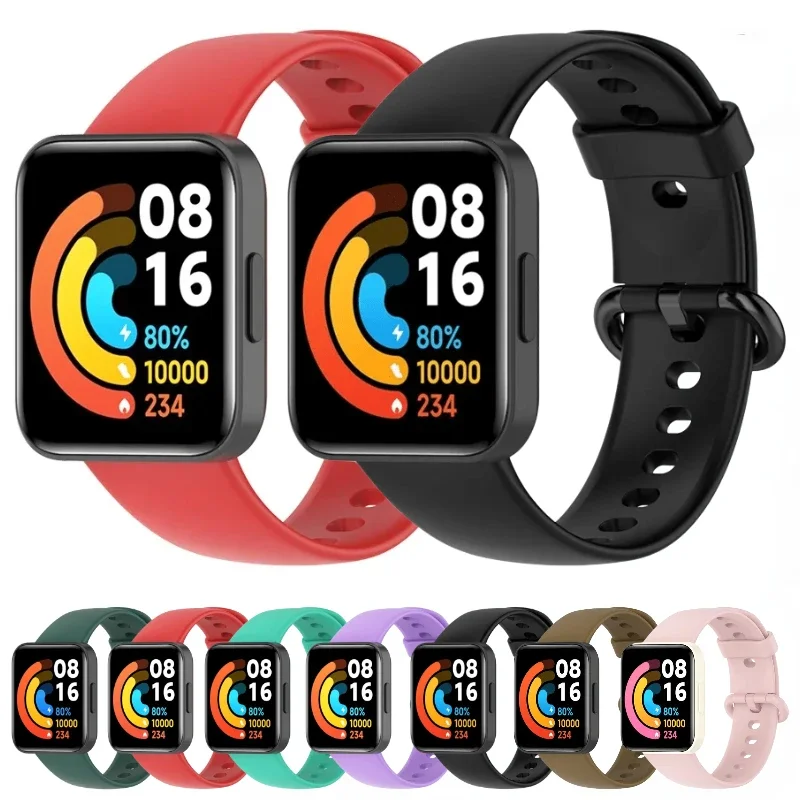 

Silicone Strap for Redmi Watch 2 Lite Sport Smart Watch Original Comfortable Wristband Poco Watch 2 Lite Correa Bracelet