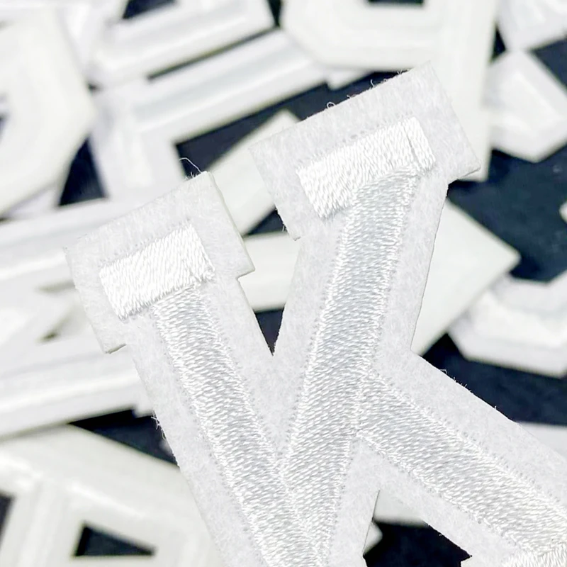 Aufnäher zum Aufbügeln, Buchstaben, weiß, für Kleidung, Parche Bordado, Kinder, zum Nähen, bestickt, Nas Vendki, thermoadhäsiver Designer-Mochila, DIY-Baby – Detail 15