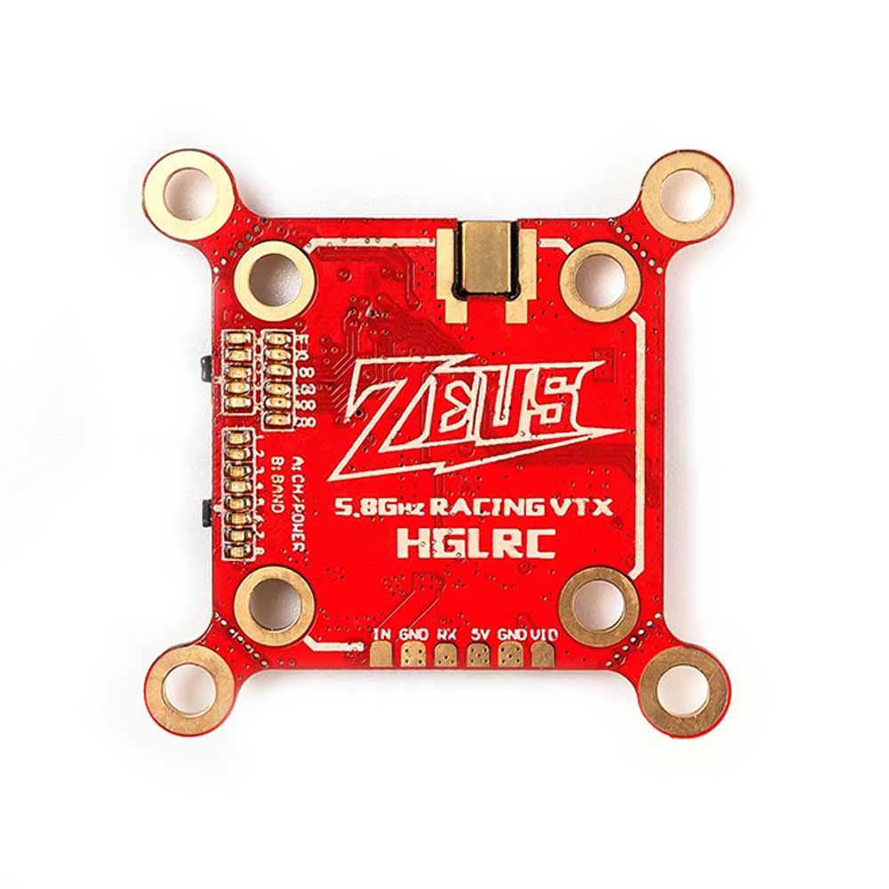 HGLRC Zeus 800mW VTX 5.8G 40CH Built-in Mic Smart Mount 20/30mm 5V/2A BEC IRC Tramp FPV Racing Drone Video Transmitter
