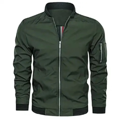 Young Men's Autumn and Winter Stand Collar Jacket Fashion Casual Versatile Men's Coat