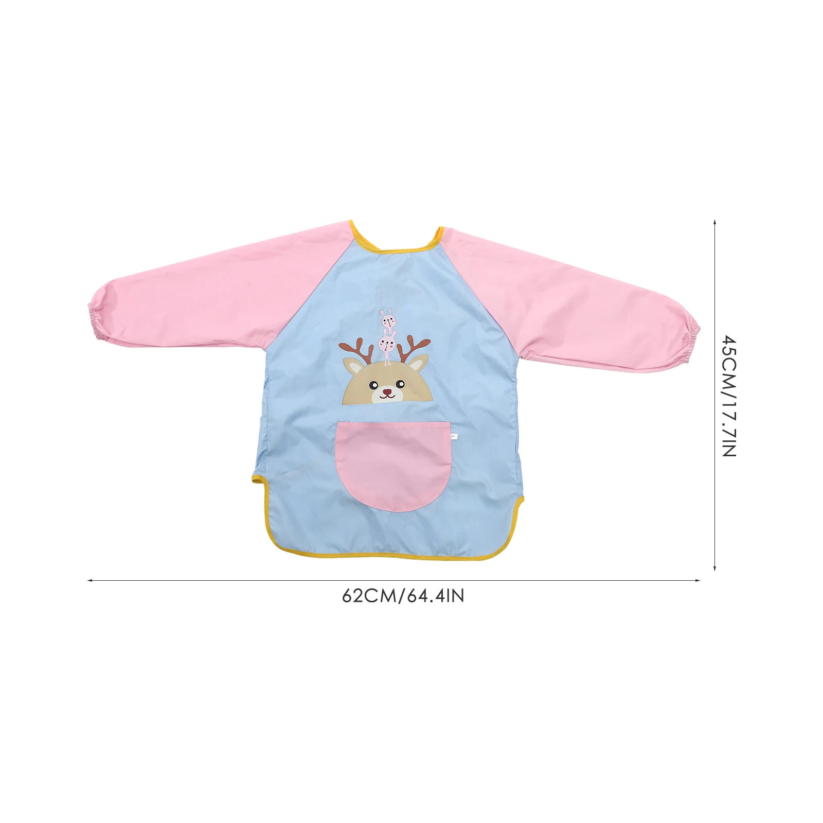 

Adorable Kids Painting Art Cartoon Children Long Sleeves Waterproof Bib For Baking Cooking Party Decor Fun Gift Toddler