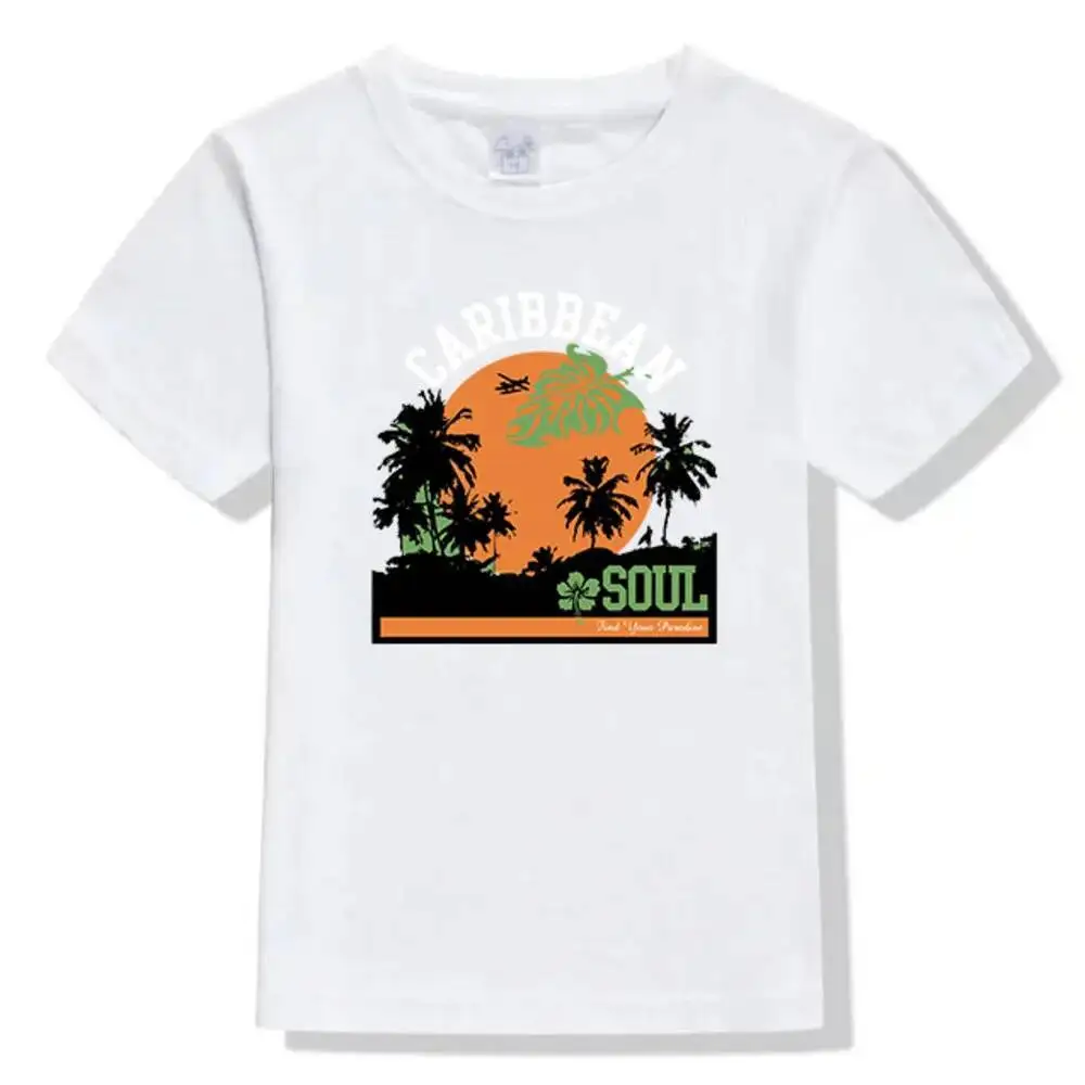 Lato plażowy kokos drzewo żelazko na plastry na DIY naprasowanki na ubrania T-shirt termotransferowy dekoracyjne naklejki drukowanie
