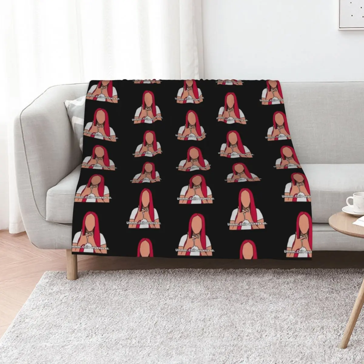 Um Chile anyways so Throw Blanket Single Decorative Sofa Blankets For Bed Plush Camping wednesday Blankets