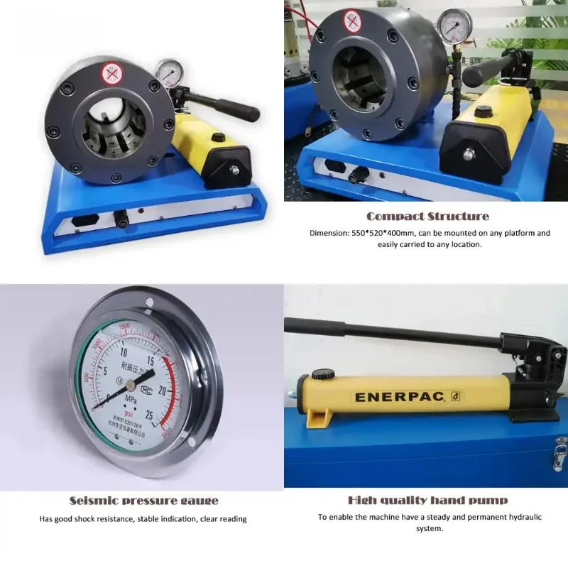 

Portable 2 Inch Hydraulic Hose Crimper, Manual Pressing Machine, Multifunctional Cable Crimping Equipment