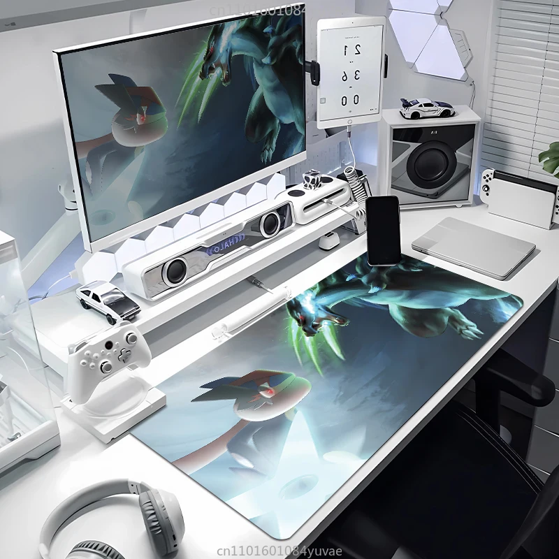 Alas Meja Keyboard Alas Mouse Kulit Pokémon Pikachu Anime Jepang Anak Laki-laki Besar Komputer Desktop Permainan Dua Dimensi