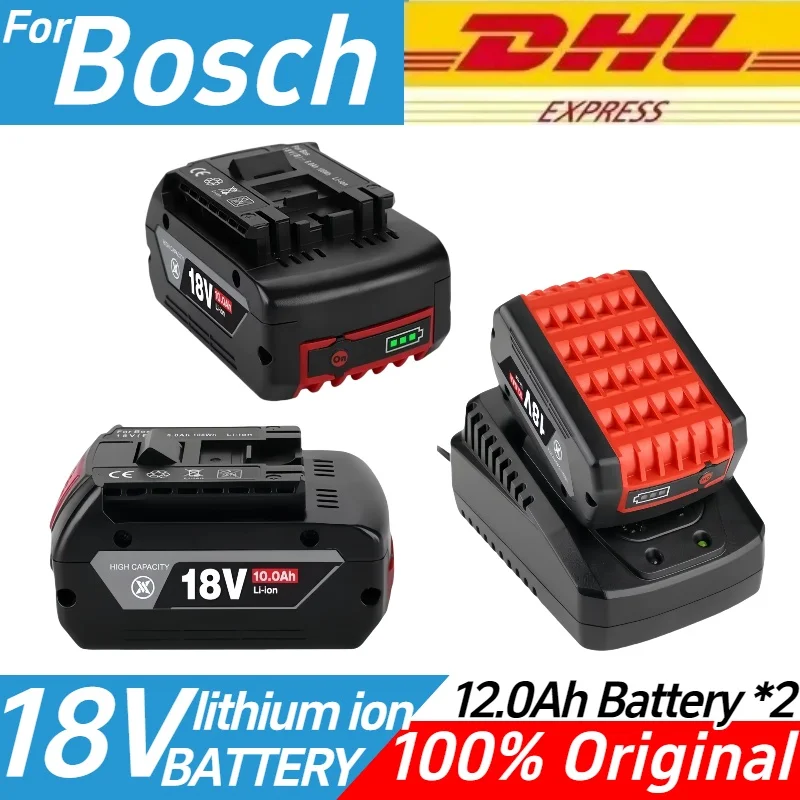 

For Bosch 18V 10.0Ah battery, For Bosch 18V tool backup professional DRAADLOZE system, For BAT609 battery BAT618 GBA18V80