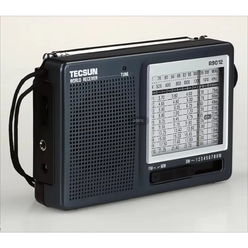 Tecsun R-9012 fm/am/swラジオ12バンドポータブルレシーバーラジオ高