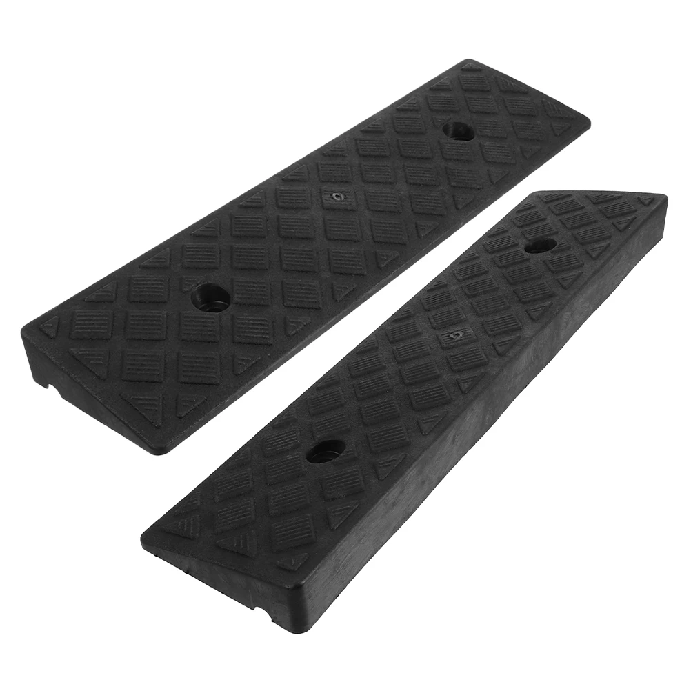 

2 Pcs Plastic Car Slope Driveway Ramps Motorcycle Truck Transition Garage Ramp Child Bumper Portable