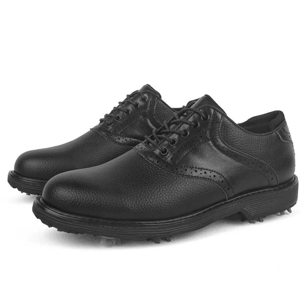 Prodyšné luxusní golf boty pánské pohodlné outdoorové spikeless golf atletický tenisky vodotěsný kolíček odolné cestička boty