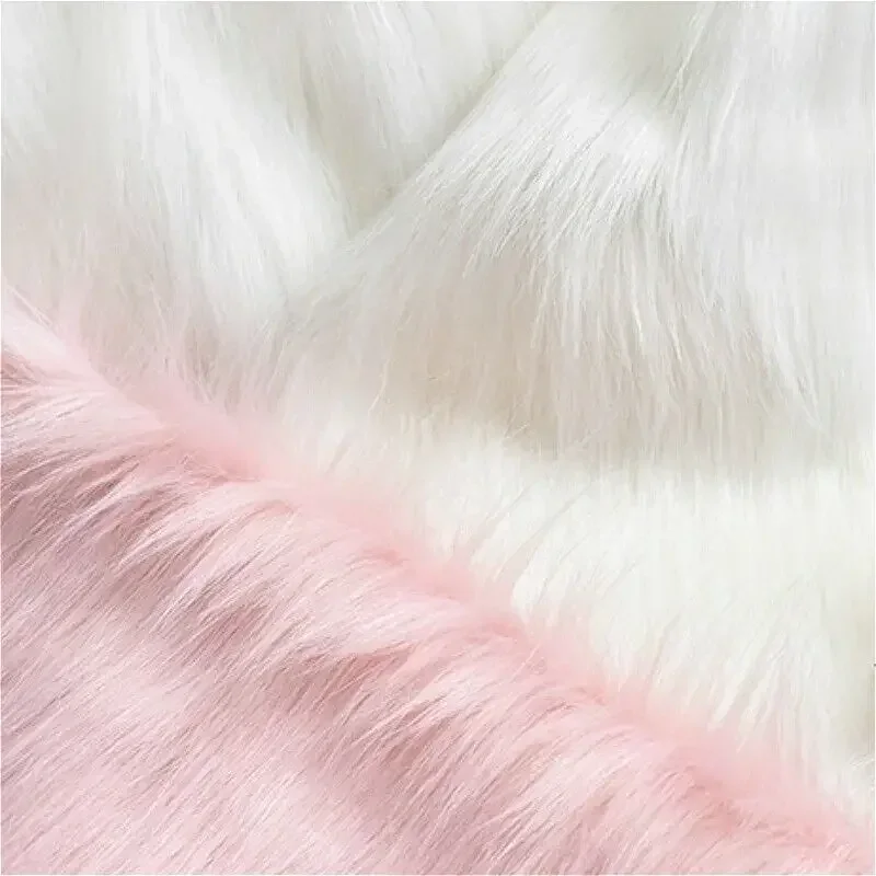 1pc Plush Faux Fur Fabric Long Pile Solid Fur Fabric for Sewing Counter Jewelry Display Background Photography Decor Material