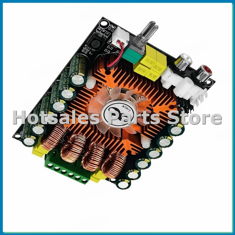 TDA7498E 2.0 High Power Digital Power Amplifier Board 160Wx2 Stereo Amplifier Board Support BTL 220W with Cooling Fan-A57M