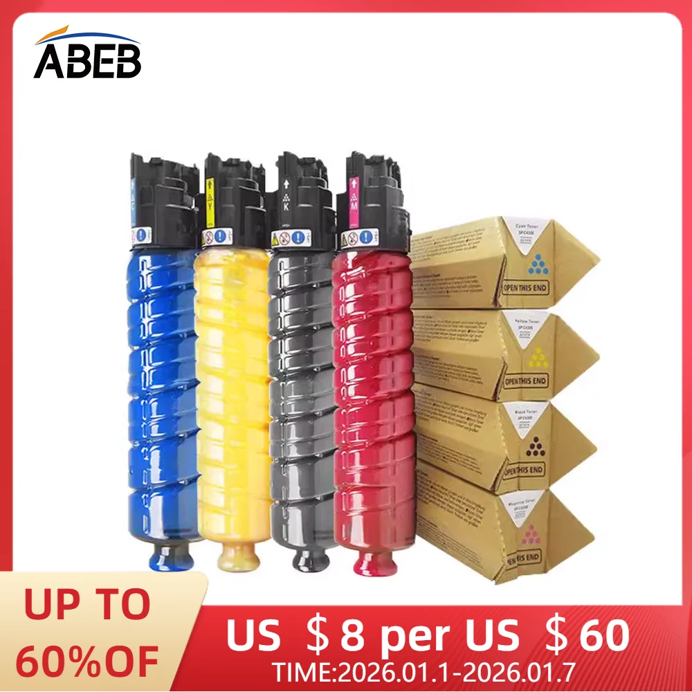 

1 шт. Ricoh SPC430DN тонер-картридж для Aficio SPC430dn/431dn/435/440dn высокосовместимый цветной тонер для копировальных аппаратов BK 350 г CMY 300 г