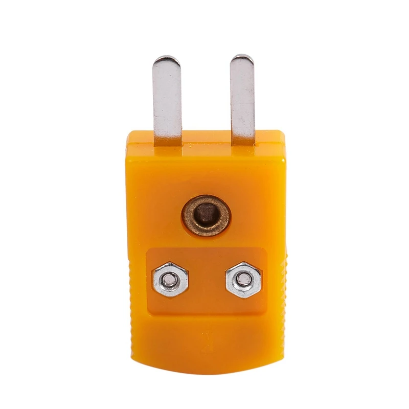 10Pcs RTD Circuits K Type Temperature Sensor Thermocouple Plugs Yellow